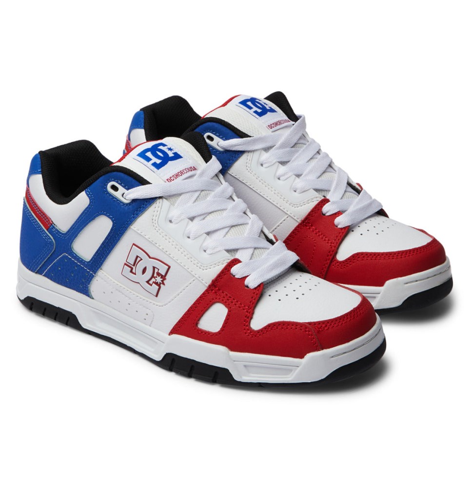 Basket DC Shoes France Stag Rouge Blanche Bleu Homme | MGC-0717473