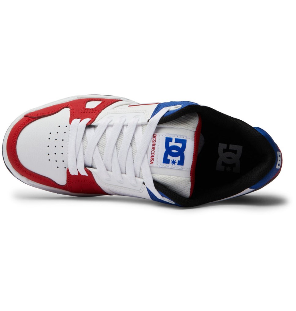 Basket DC Shoes France Stag Rouge Blanche Bleu Homme | MGC-0717473