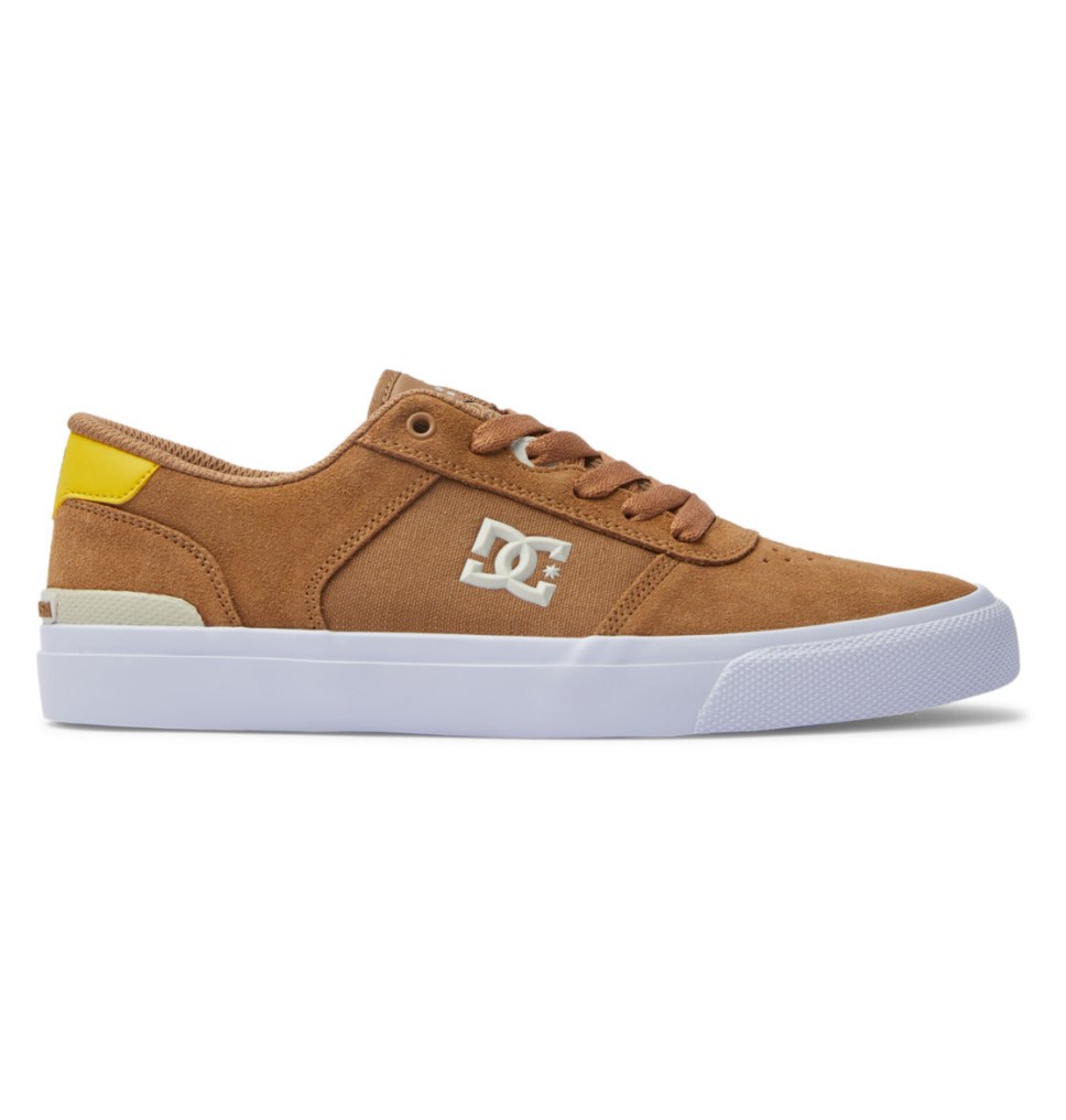 Chaussure Skate DC Shoes France Teknic S Marron Jaune Homme | RJE-6737442