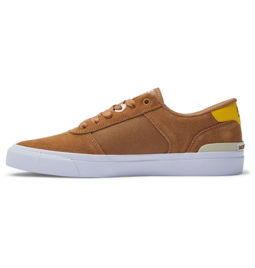 Chaussure Skate DC Shoes France Teknic S Marron Jaune Homme | RJE-6737442