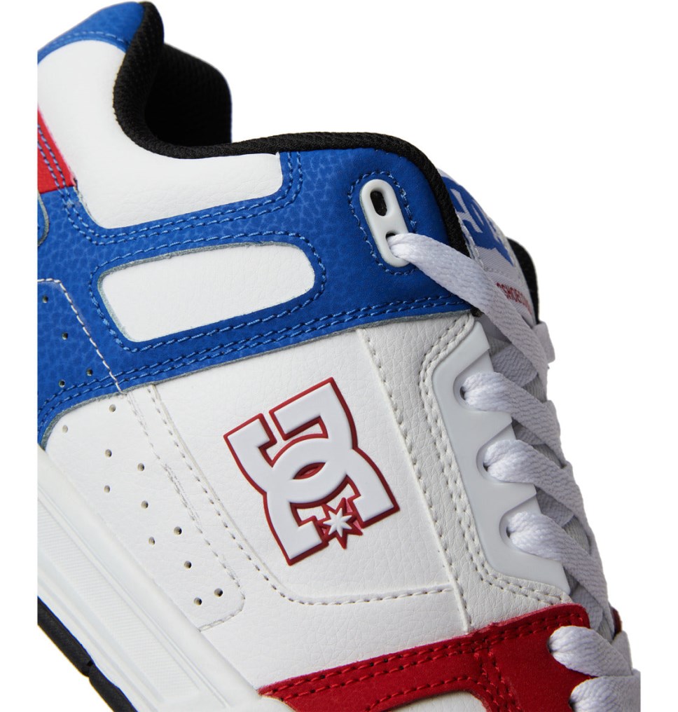 Basket DC Shoes France Stag Rouge Blanche Bleu Homme | MGC-0717473