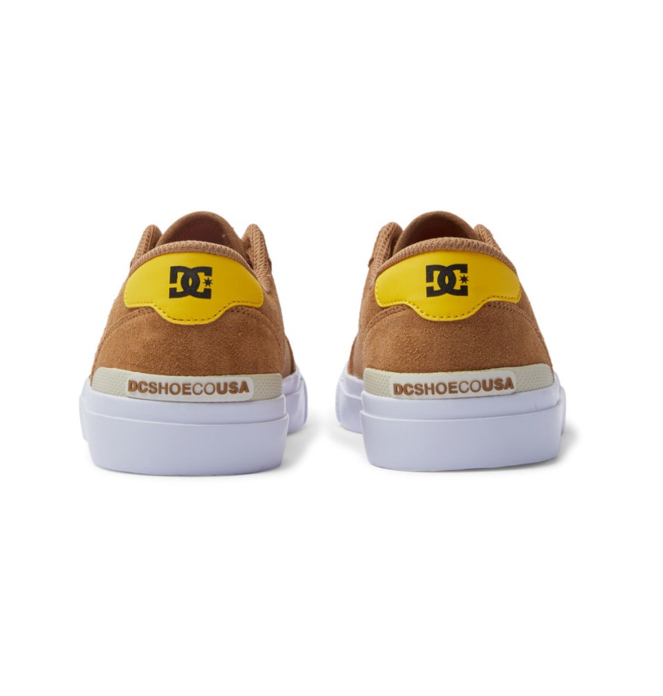 Chaussure Skate DC Shoes France Teknic S Marron Jaune Homme | RJE-6737442