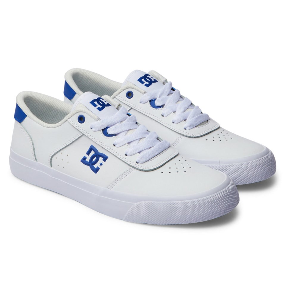 Basket DC Shoes France Teknic Blanche Bleu Homme | ZDX-9291734