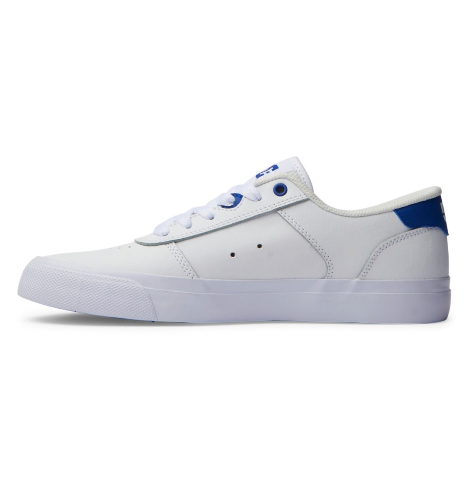 Basket DC Shoes France Teknic Blanche Bleu Homme | ZDX-9291734