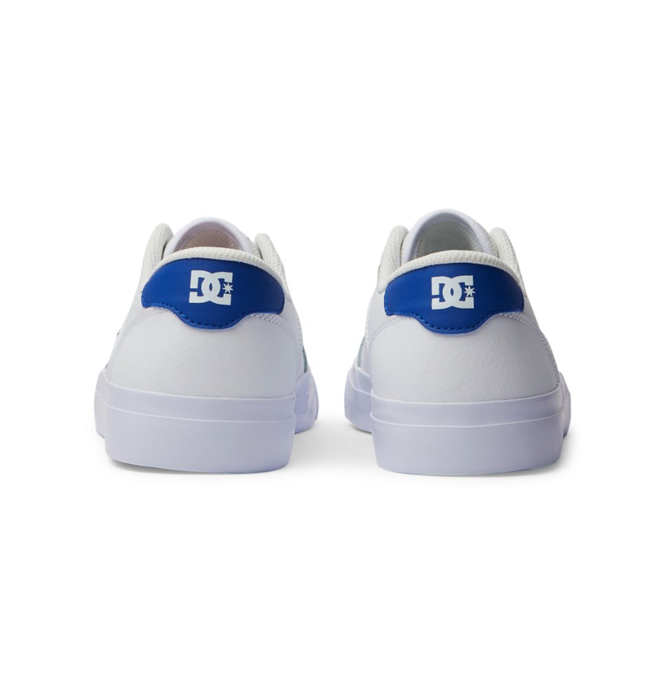 Basket DC Shoes France Teknic Blanche Bleu Homme | ZDX-9291734