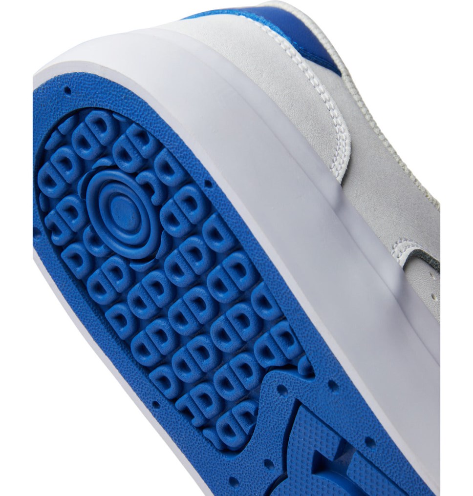 Basket DC Shoes France Teknic Blanche Bleu Homme | ZDX-9291734