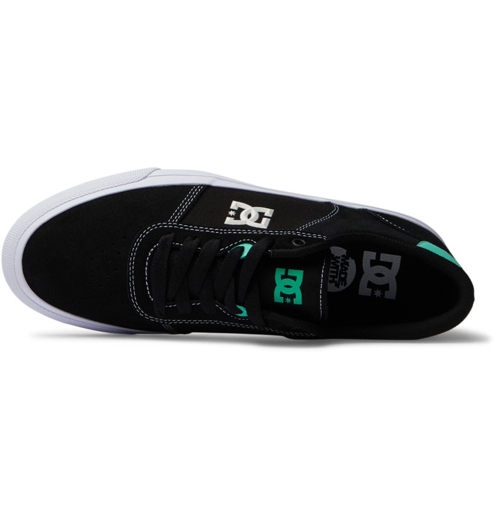 Basket DC Shoes France Teknic Noir Blanche Turquoise Homme | BFR-9134434