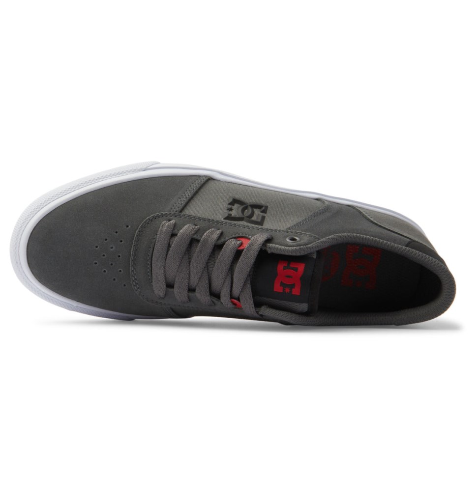 Basket DC Shoes France Teknic Grise Noir Rouge Homme | FWH-3608318