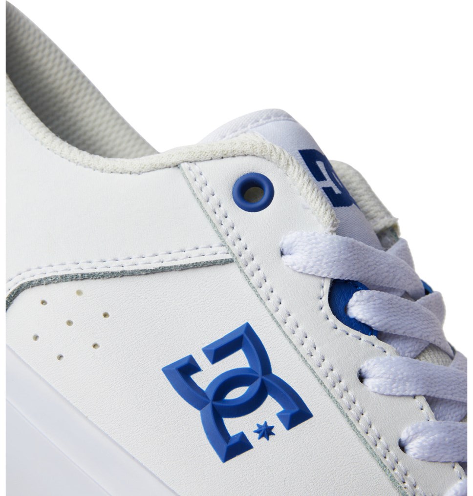 Basket DC Shoes France Teknic Blanche Bleu Homme | ZDX-9291734