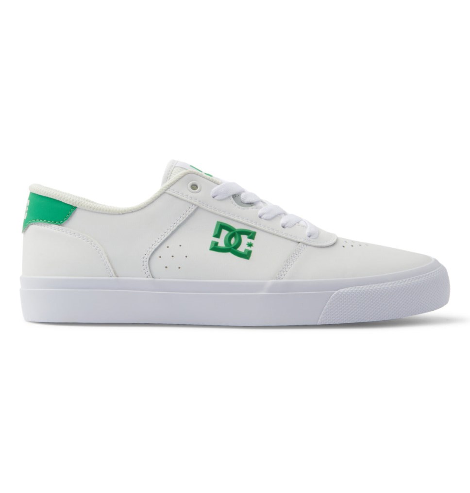 Basket DC Shoes France Teknic Blanche Vert Homme | MRW-7807144