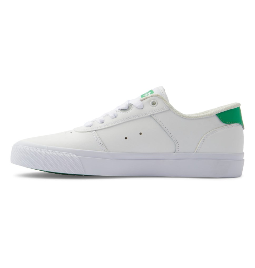 Basket DC Shoes France Teknic Blanche Vert Homme | MRW-7807144