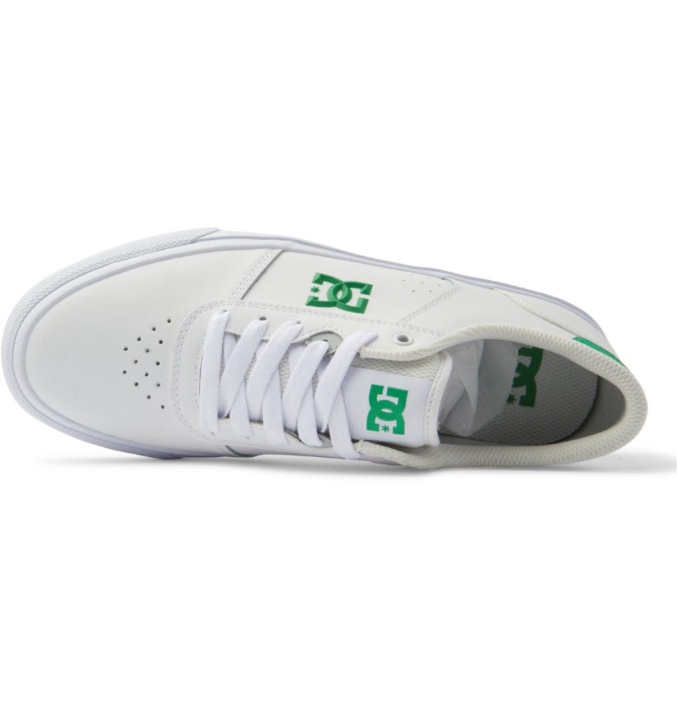 Basket DC Shoes France Teknic Blanche Vert Homme | MRW-7807144