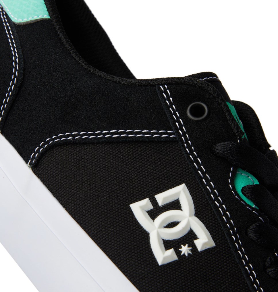 Basket DC Shoes France Teknic Noir Blanche Turquoise Homme | BFR-9134434