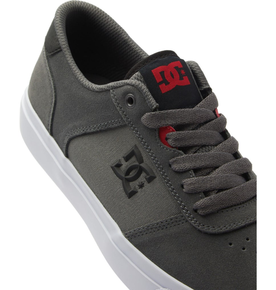 Basket DC Shoes France Teknic Grise Noir Rouge Homme | FWH-3608318