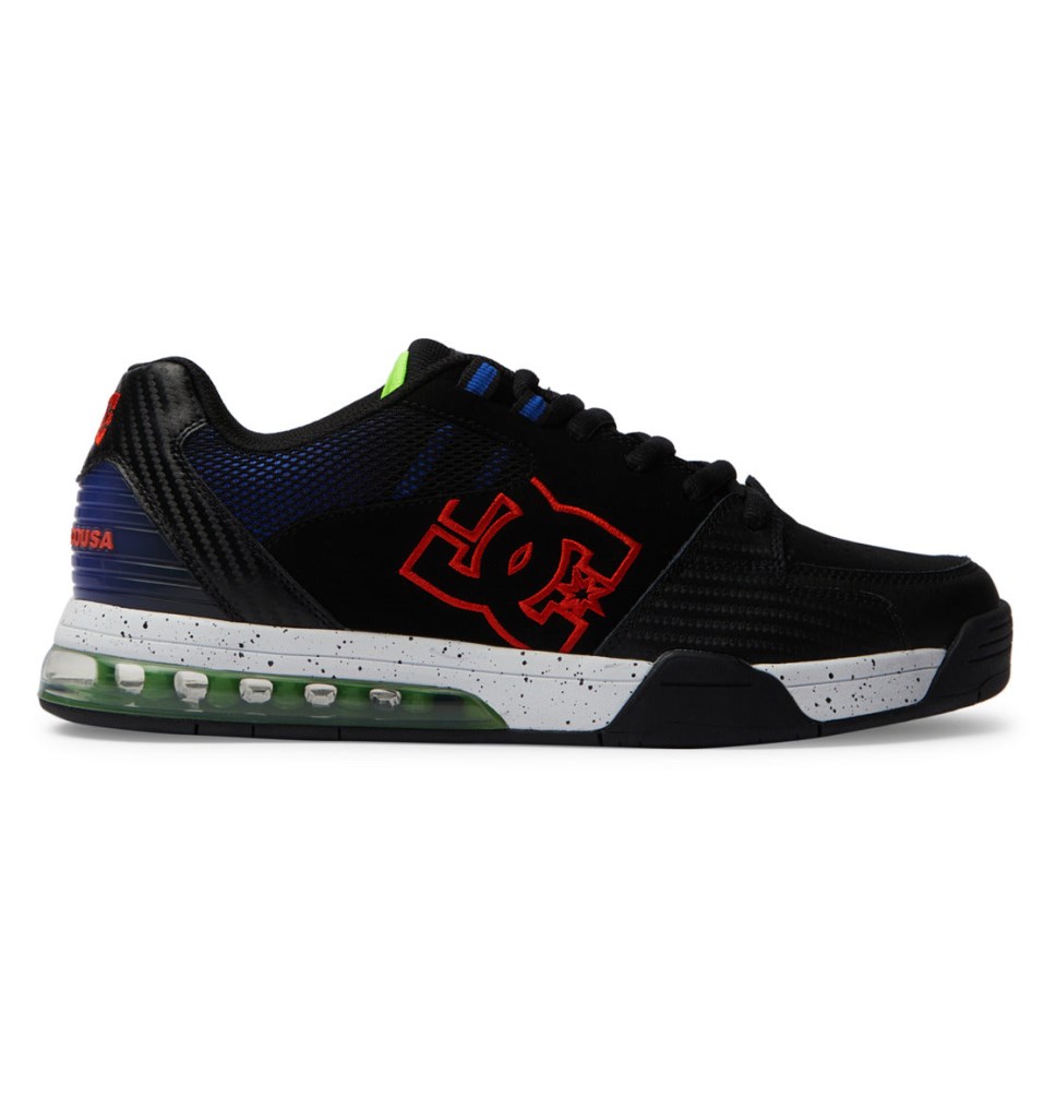 Basket DC Shoes France Versatile Noir Rouge Bleu Homme | KOY-7689184