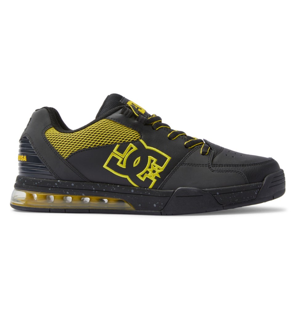 Basket DC Shoes France Versatile Noir Jaune Homme | SXE-9036009