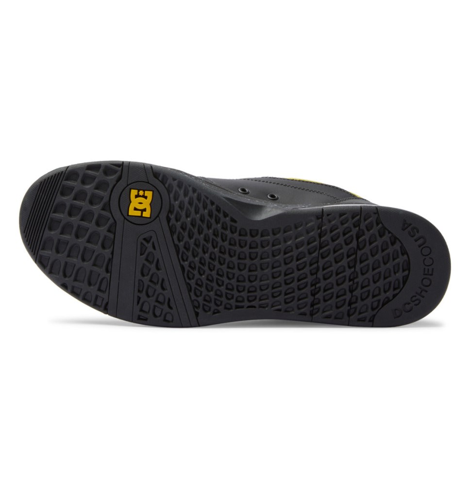 Basket DC Shoes France Versatile Noir Jaune Homme | SXE-9036009