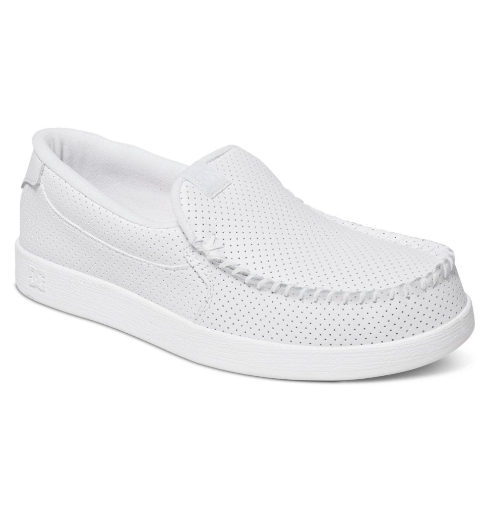 Basket Slip On DC Shoes France Villain Blanche Homme | WTP-8415343