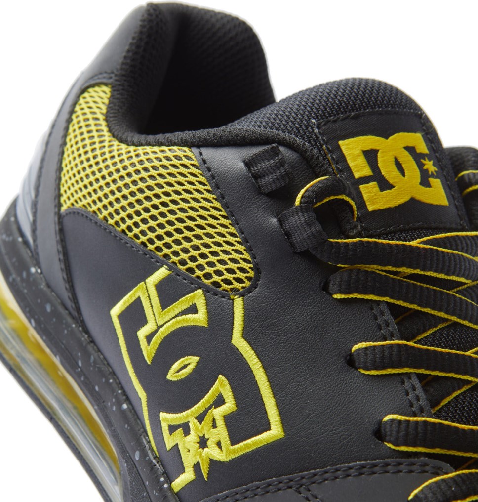 Basket DC Shoes France Versatile Noir Jaune Homme | SXE-9036009