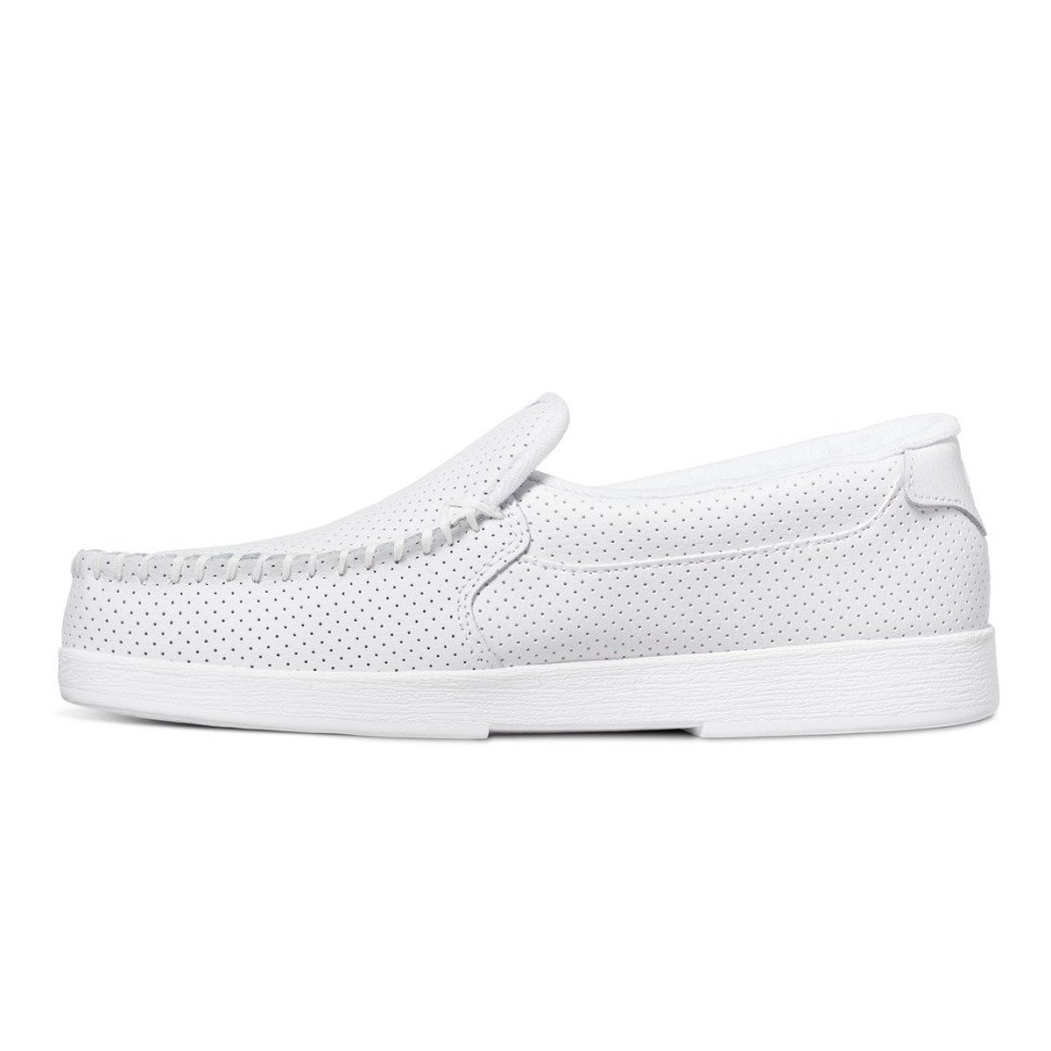 Basket Slip On DC Shoes France Villain Blanche Homme | WTP-8415343