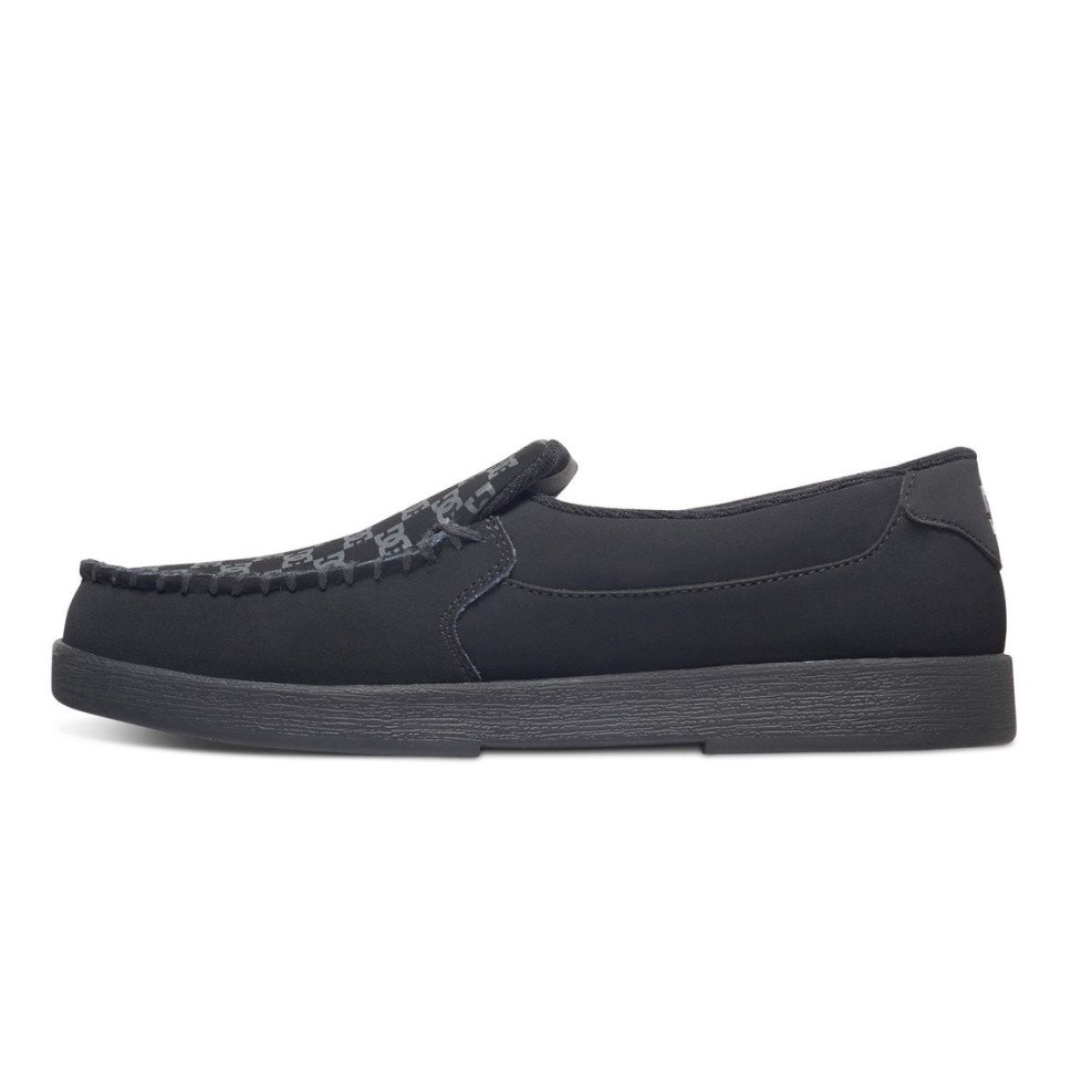 Basket Slip On DC Shoes France Villain Noir Homme | MLE-2923216