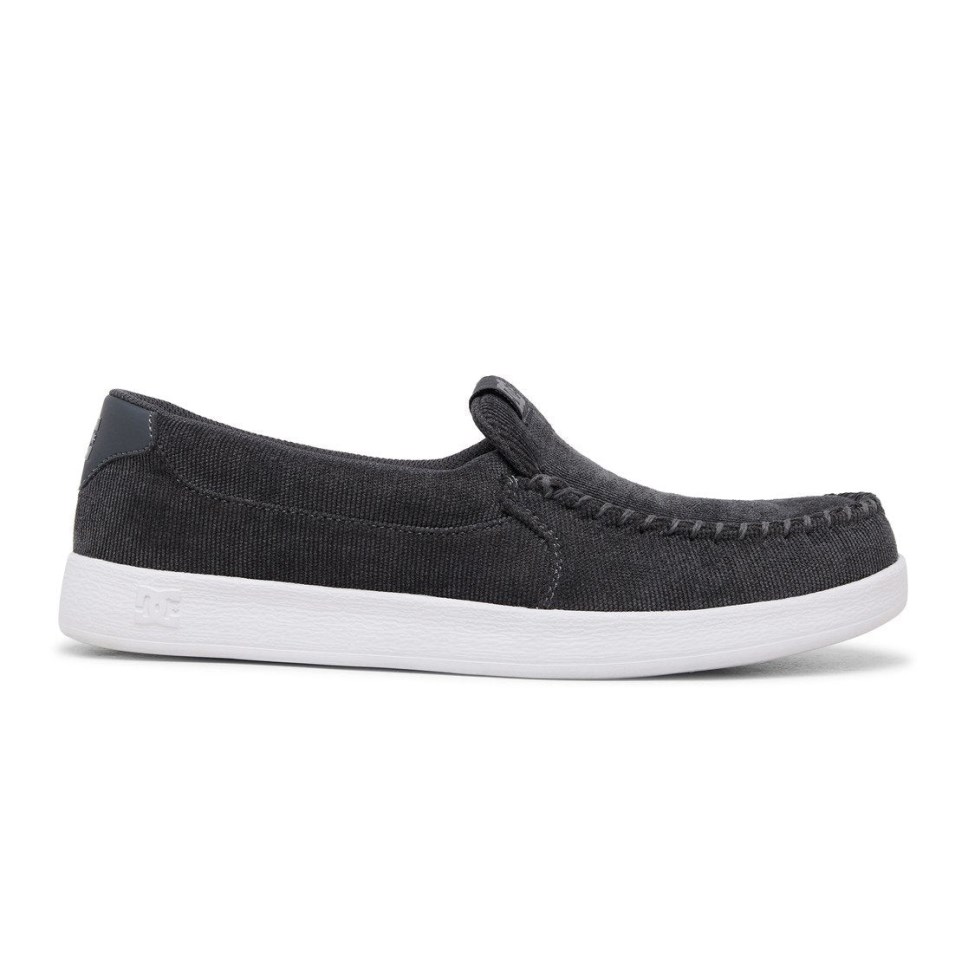 Basket Slip On DC Shoes France Villain Grise Homme | SRH-1618906