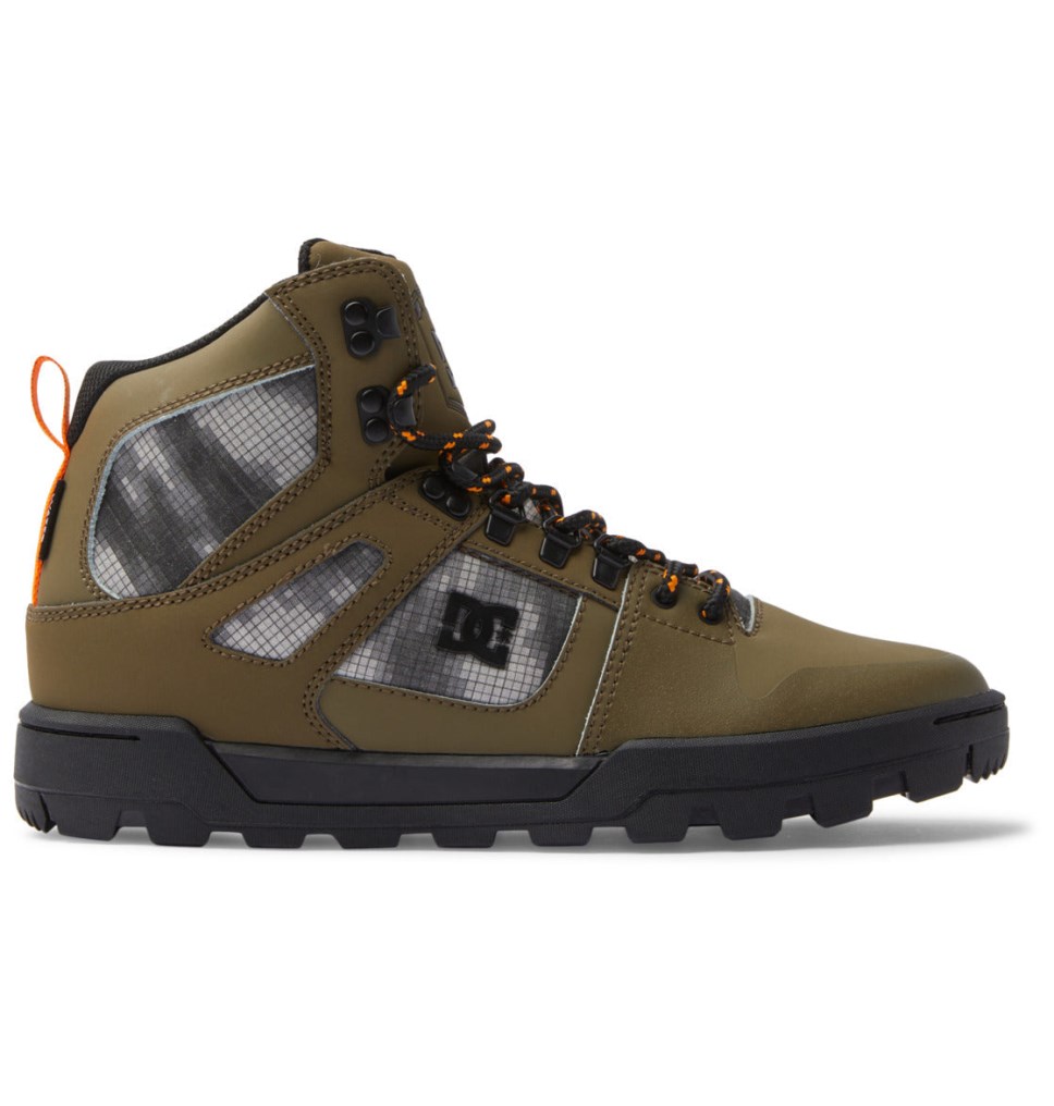 Botte Hiver DC Shoes France Pure High-Top Water-Resistant Vert Olive Noir Homme | SCU-5491066