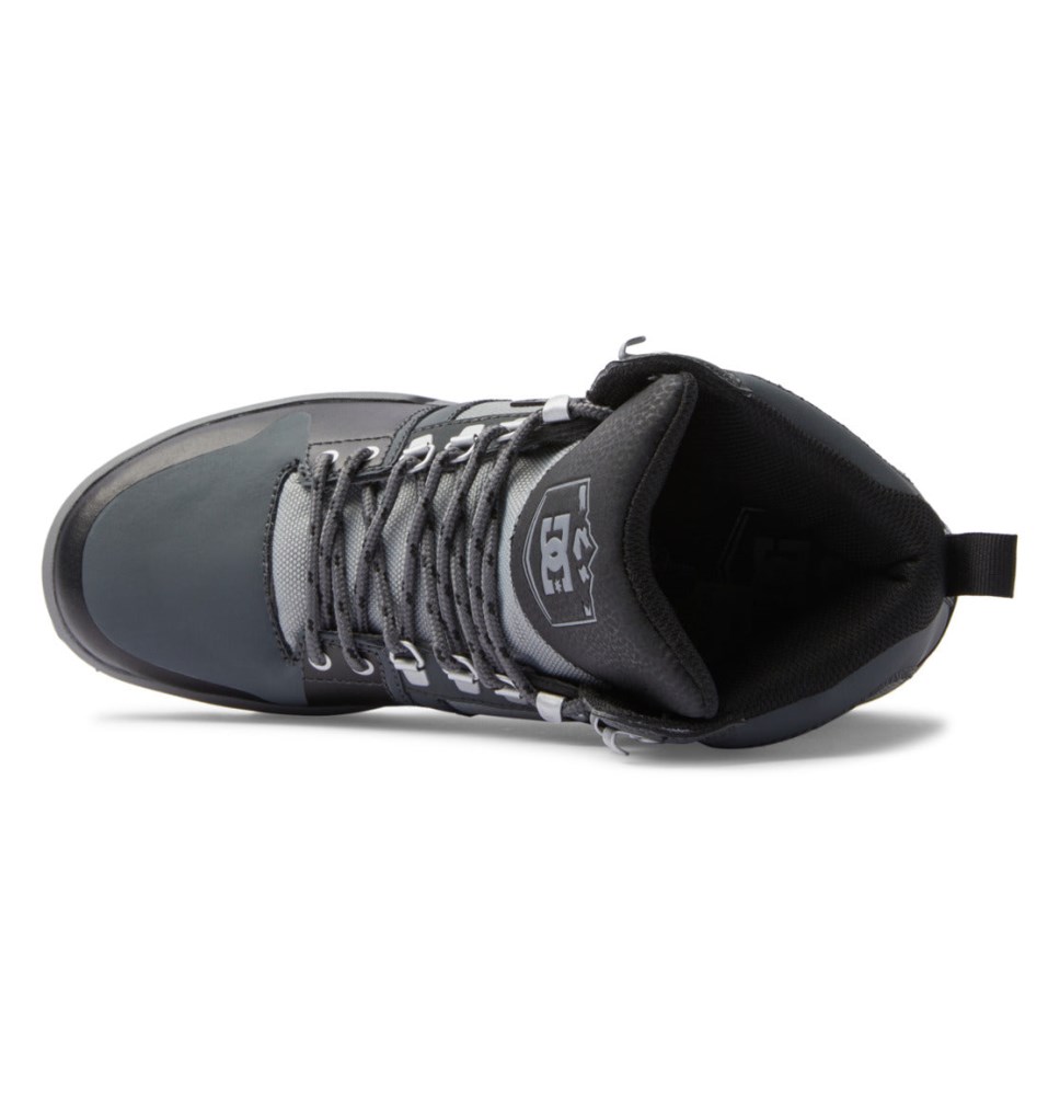 Botte Hiver DC Shoes France Pure High-Top Water-Resistant Noir Grise Noir Homme | DUO-4222958