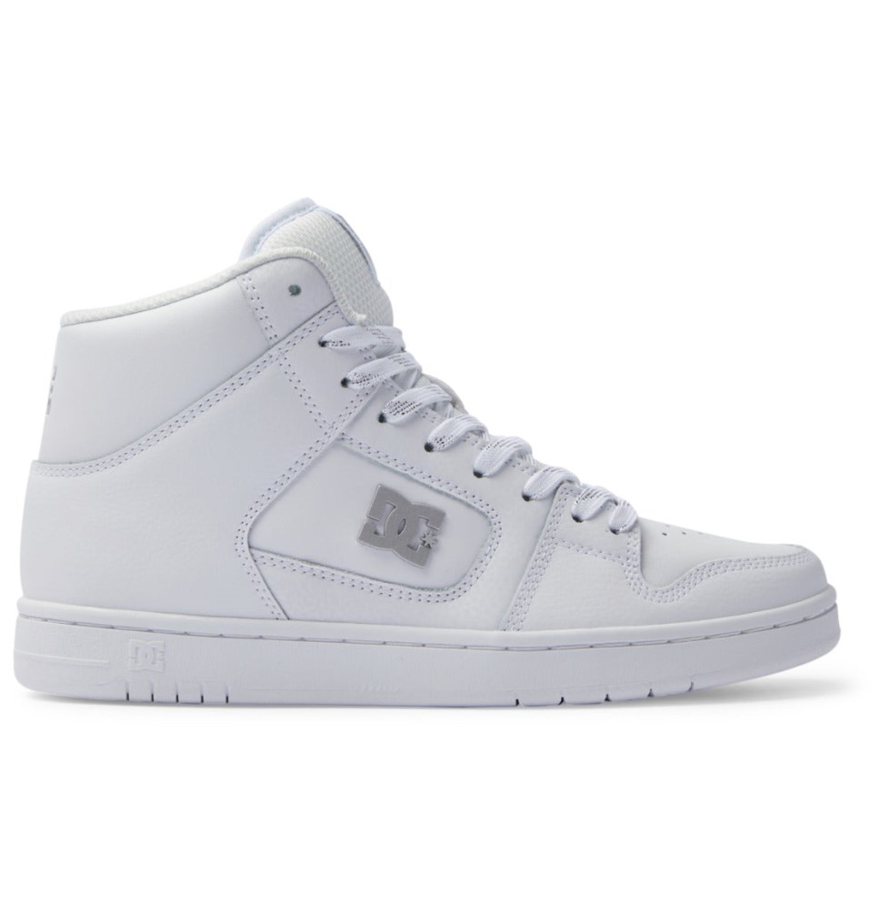 Basket Montante DC Shoes France Manteca 4 HI Blanche Argent Femme | IRC-6744552