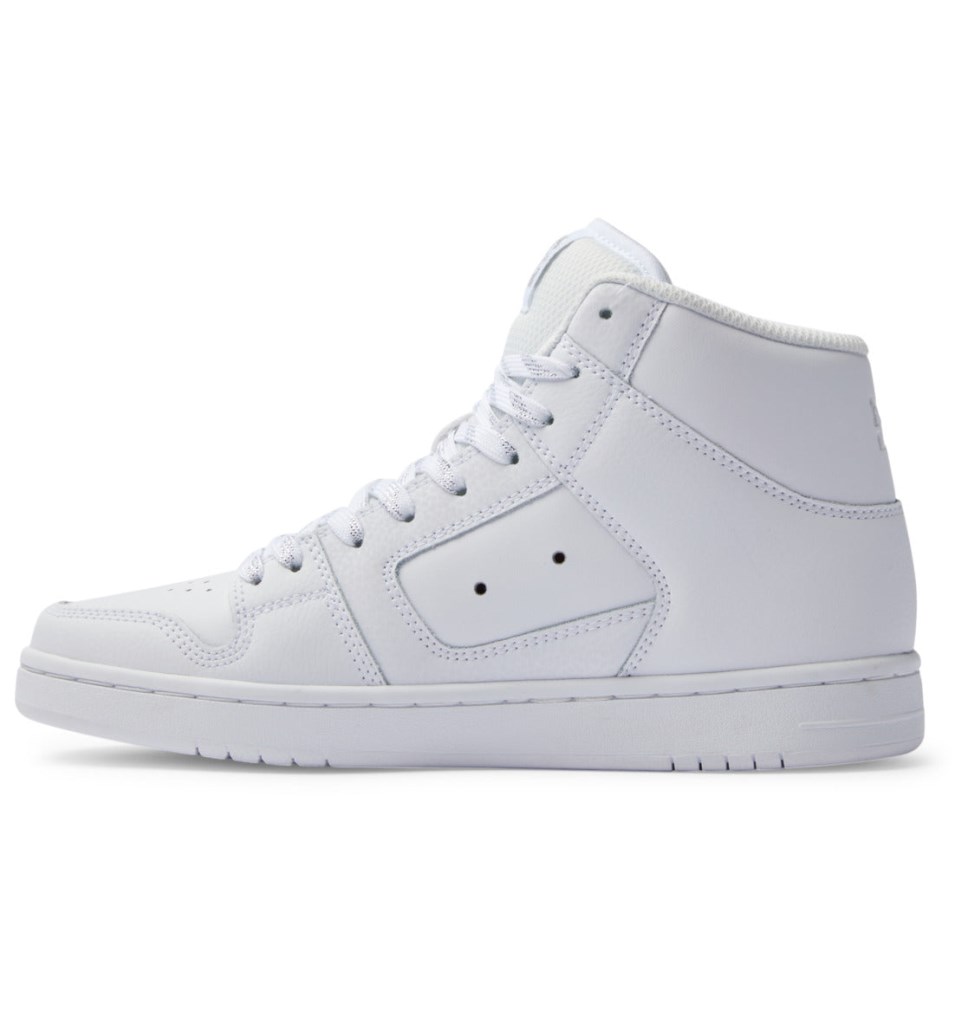 Basket Montante DC Shoes France Manteca 4 HI Blanche Argent Femme | IRC-6744552