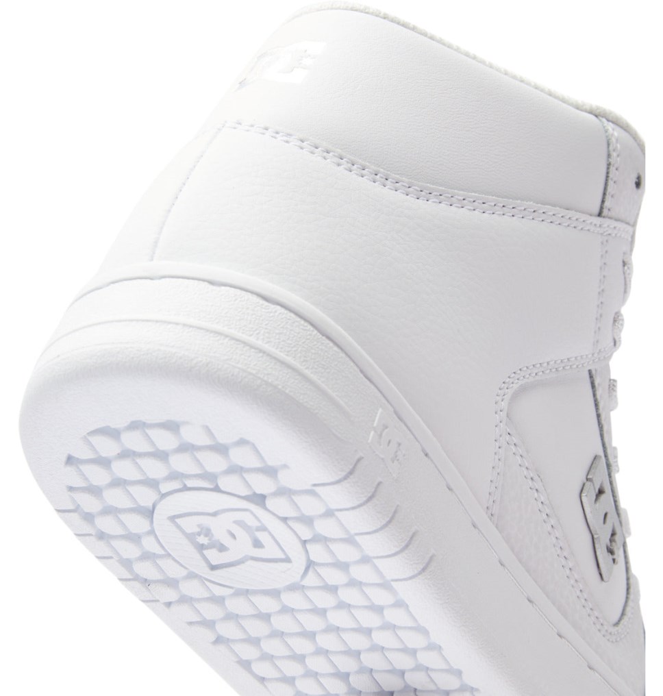 Basket Montante DC Shoes France Manteca 4 HI Blanche Argent Femme | IRC-6744552