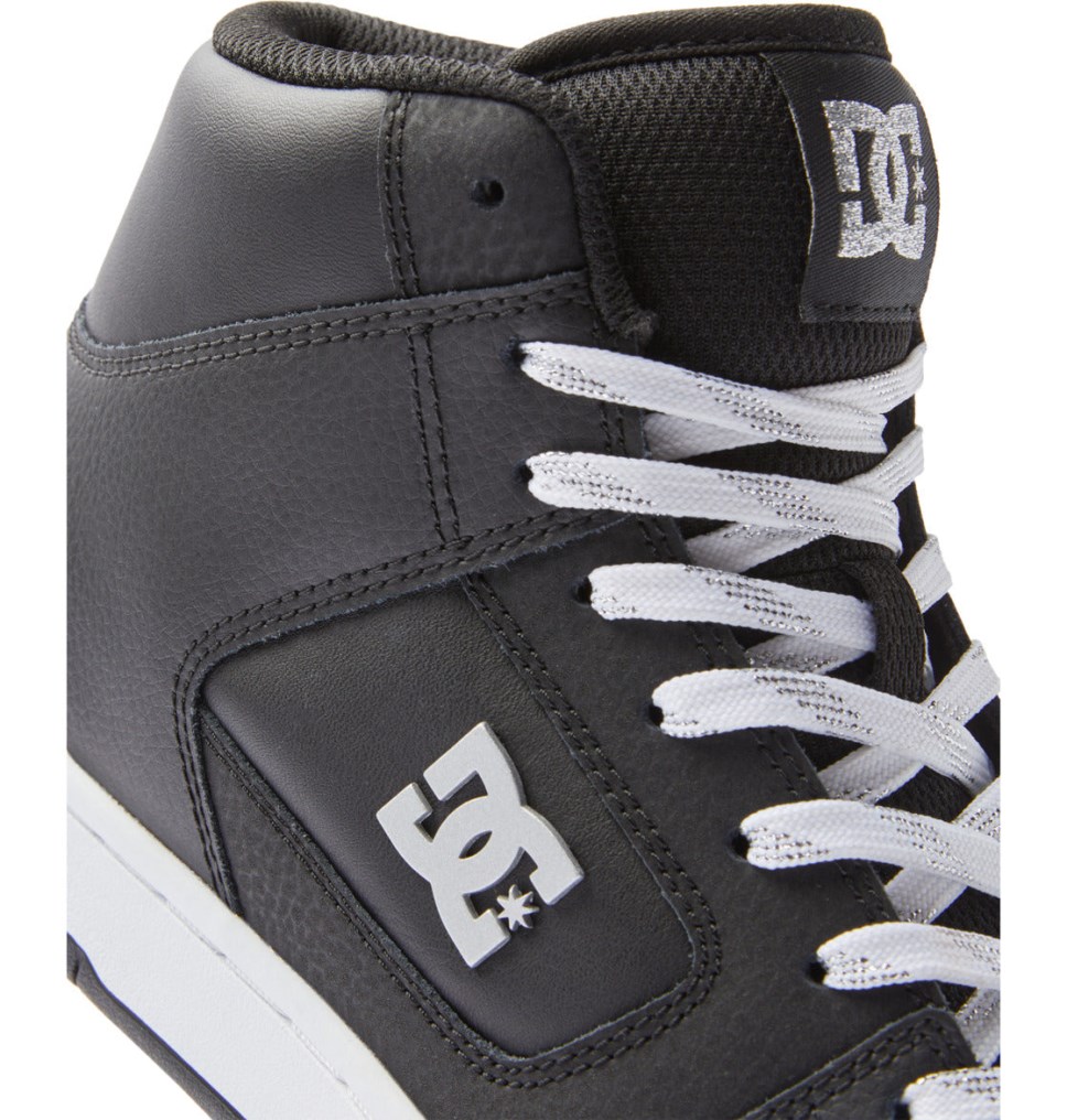 Basket Montante DC Shoes France Manteca 4 HI Noir Argent Femme | OYQ-4848668