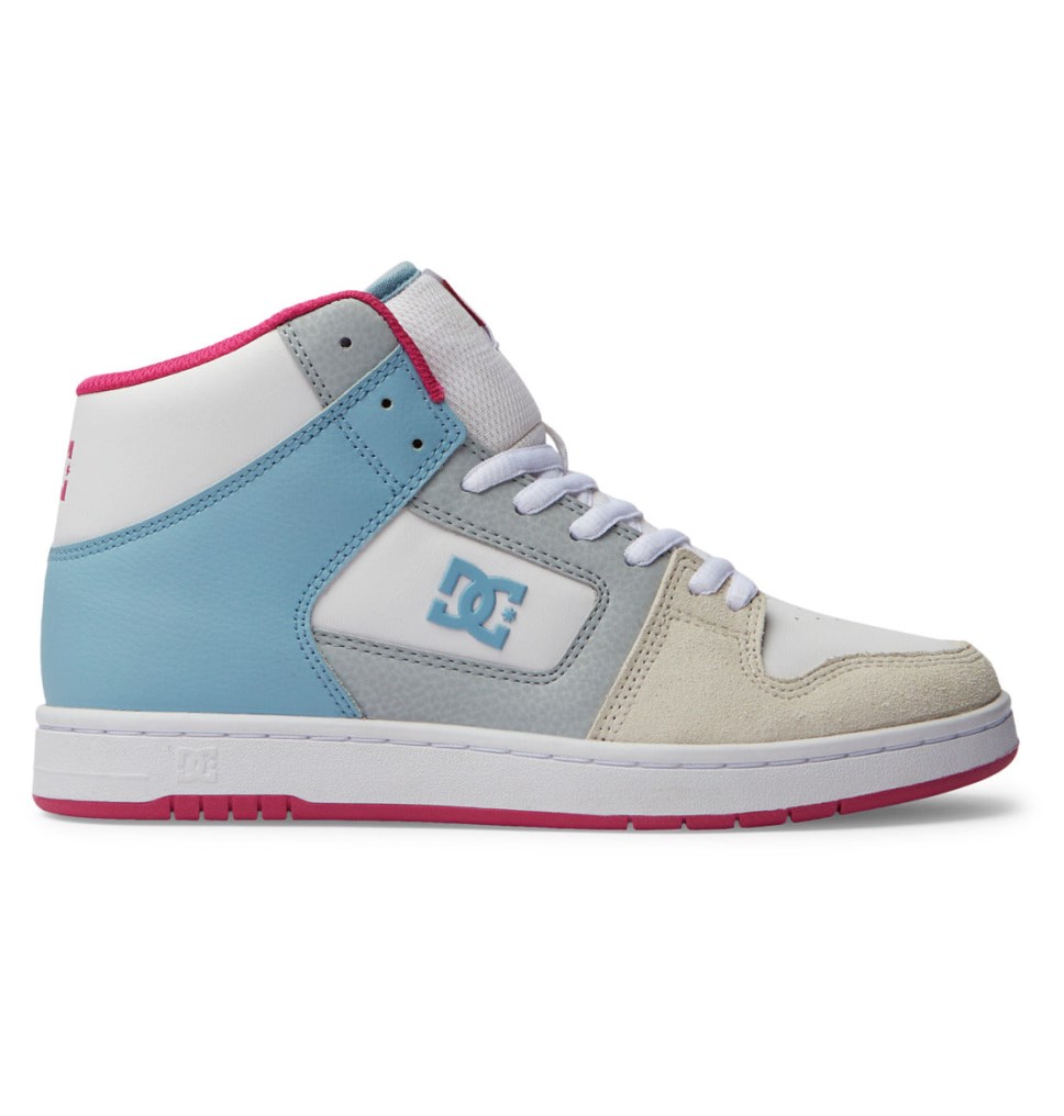 Basket Montante DC Shoes France Manteca 4 HI Bleu Rose Femme | XDL-9146350