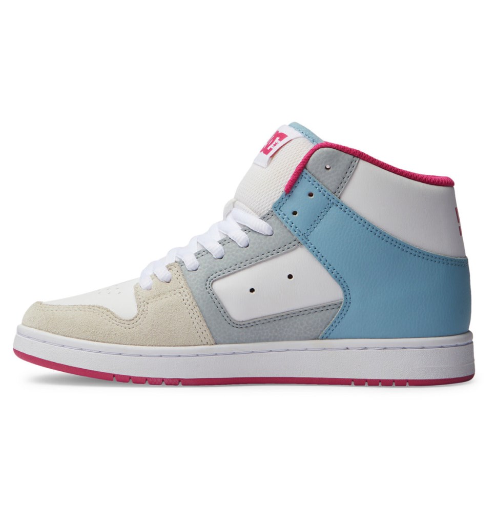 Basket Montante DC Shoes France Manteca 4 HI Bleu Rose Femme | XDL-9146350