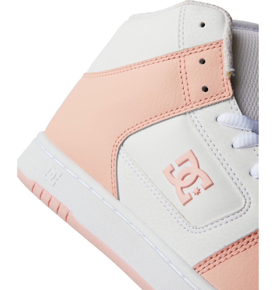 Basket Montante DC Shoes France Manteca 4 HI Blanche Rose Femme | DEV-0248910