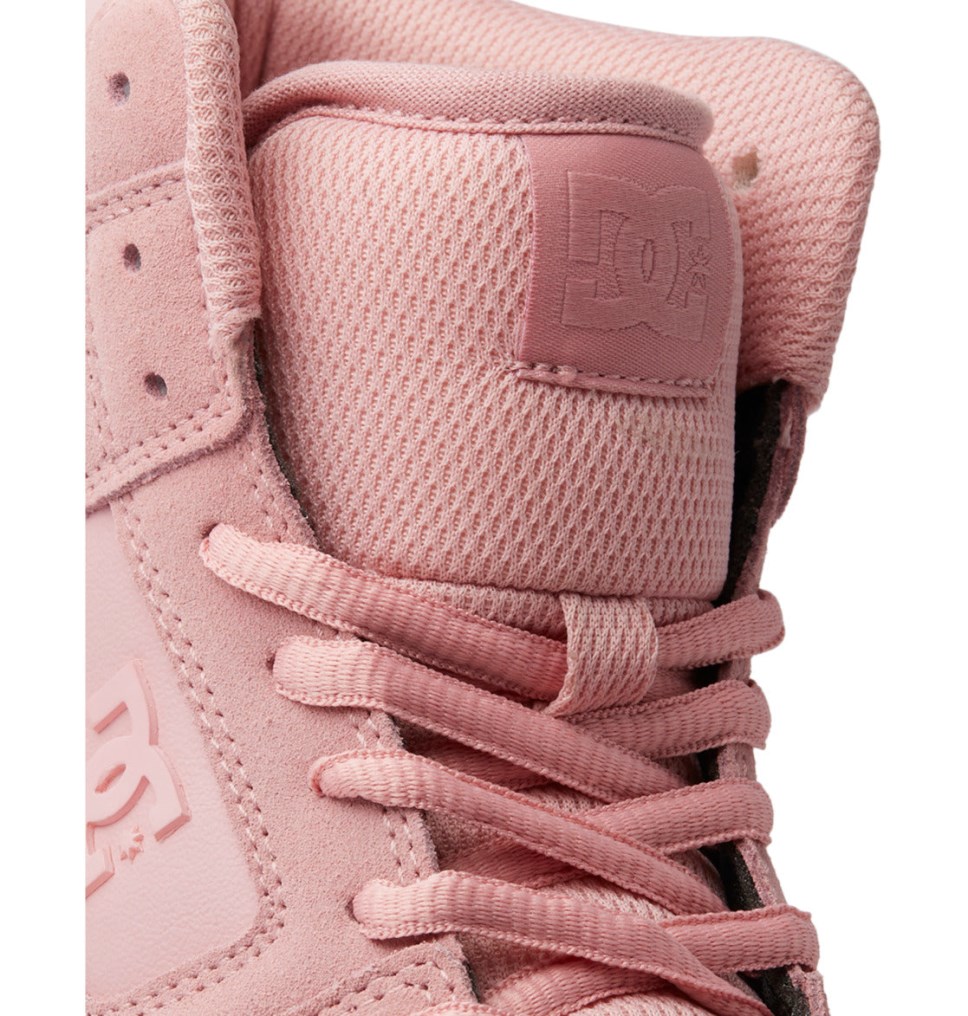 Basket Montante DC Shoes France Manteca 4 HI Rose Femme | KJN-1006816