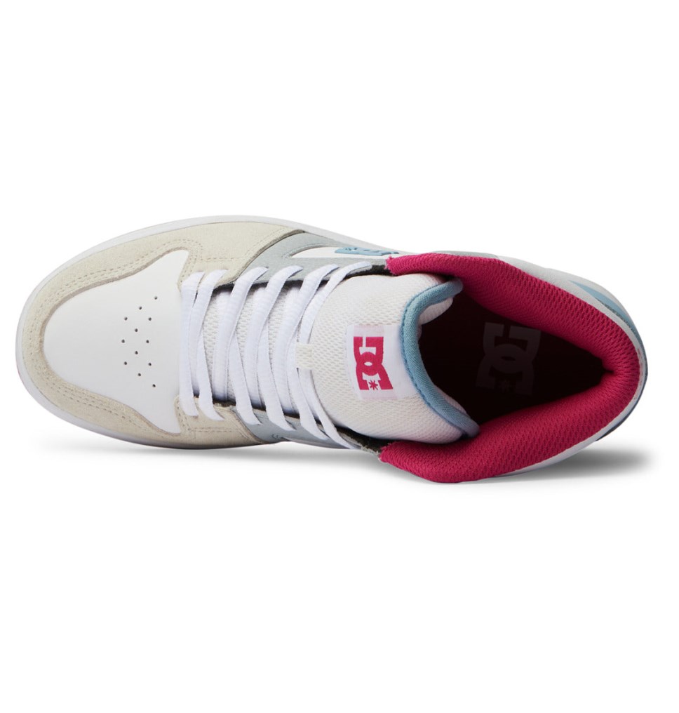 Basket Montante DC Shoes France Manteca 4 HI Bleu Rose Femme | XDL-9146350