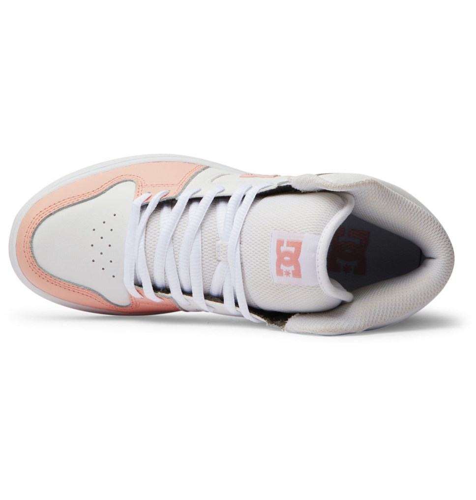 Basket Montante DC Shoes France Manteca 4 HI Blanche Rose Femme | DEV-0248910