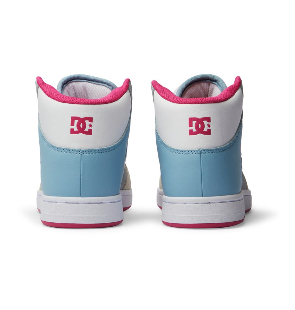 Basket Montante DC Shoes France Manteca 4 HI Bleu Rose Femme | XDL-9146350