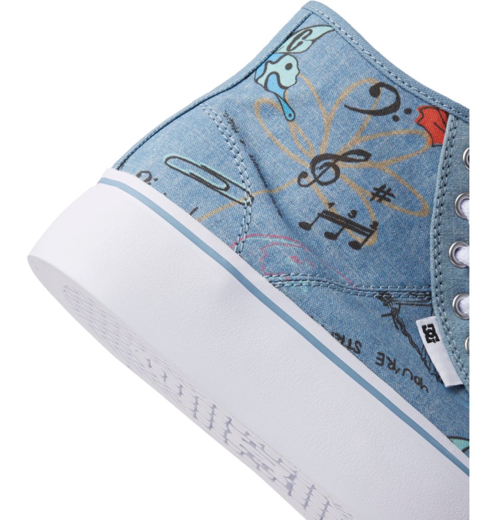 Basket Montante DC Shoes France Manual Hi Platform Bleu Foncé Femme | XPY-7087699