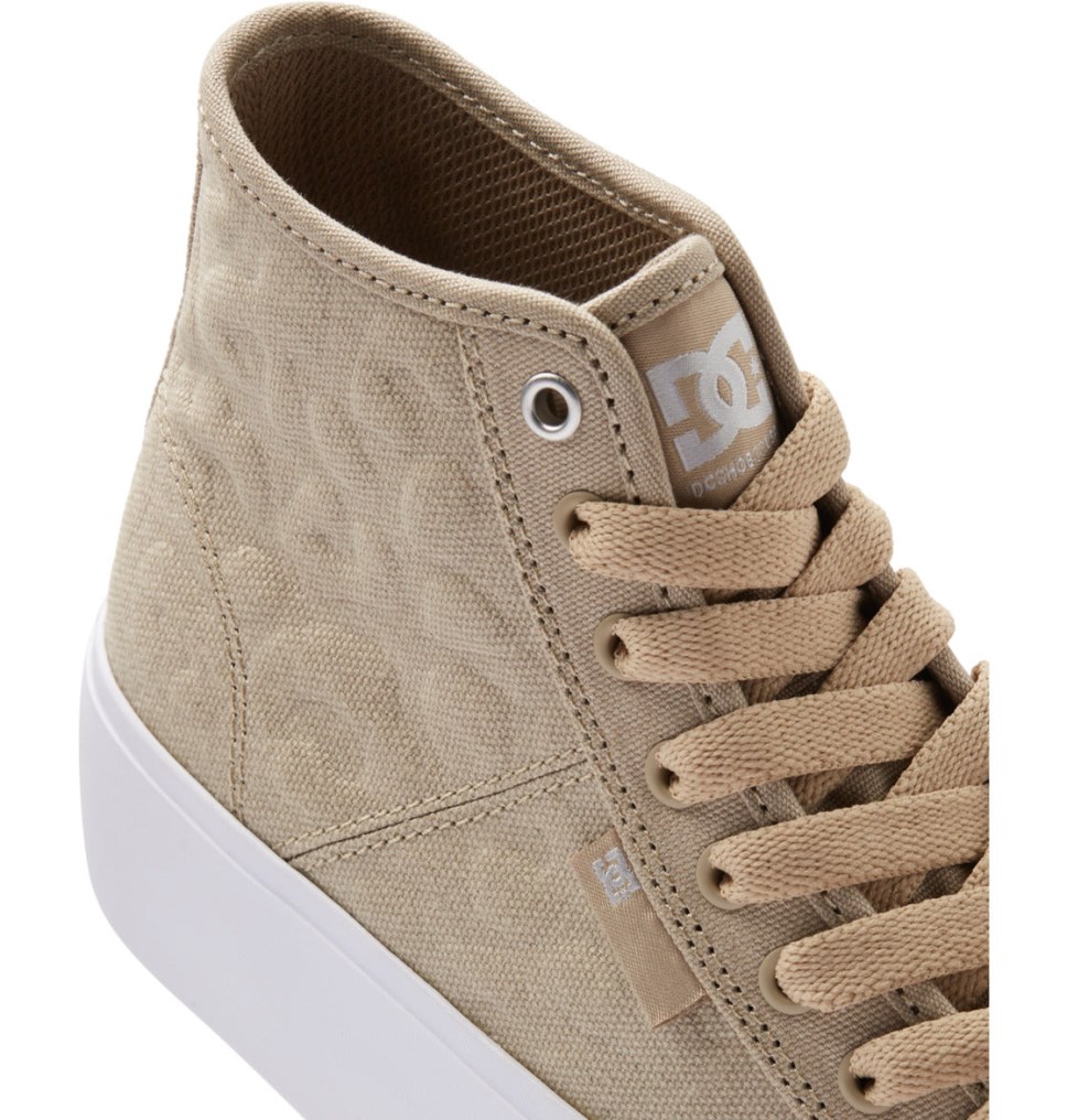 Basket Montante DC Shoes France Manual Hi Platform Grise Marron Femme | PDX-8539122