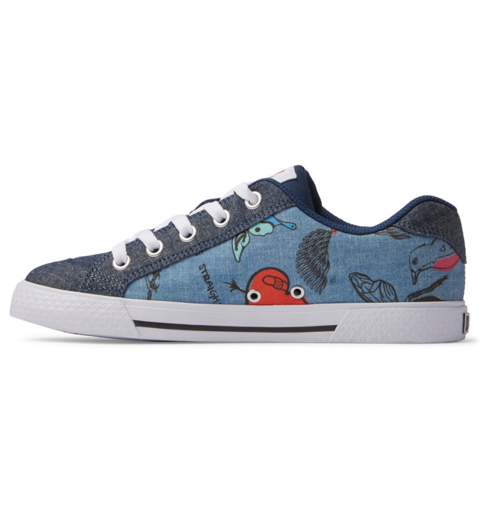 Basket DC Shoes France Chelsea Bleu Foncé Femme | SMT-7355558