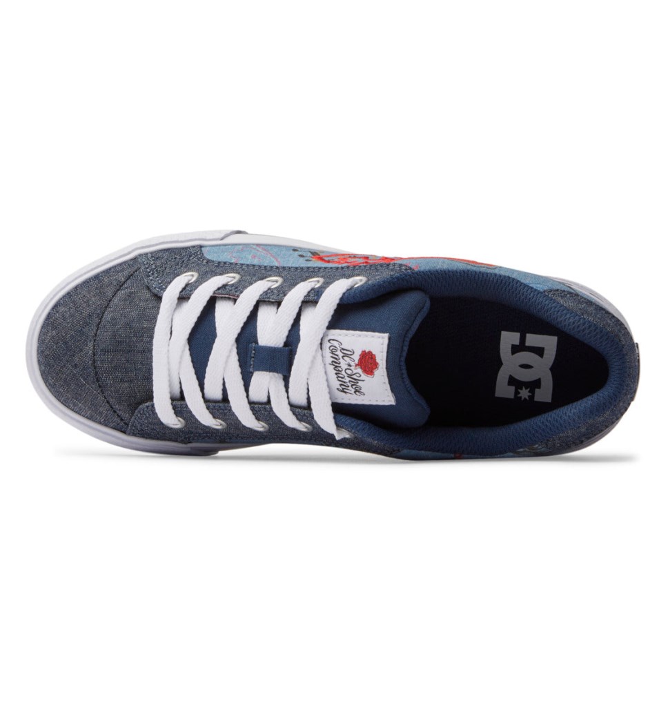 Basket DC Shoes France Chelsea Bleu Foncé Femme | SMT-7355558