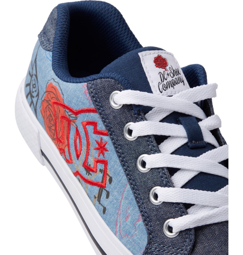 Basket DC Shoes France Chelsea Bleu Foncé Femme | SMT-7355558