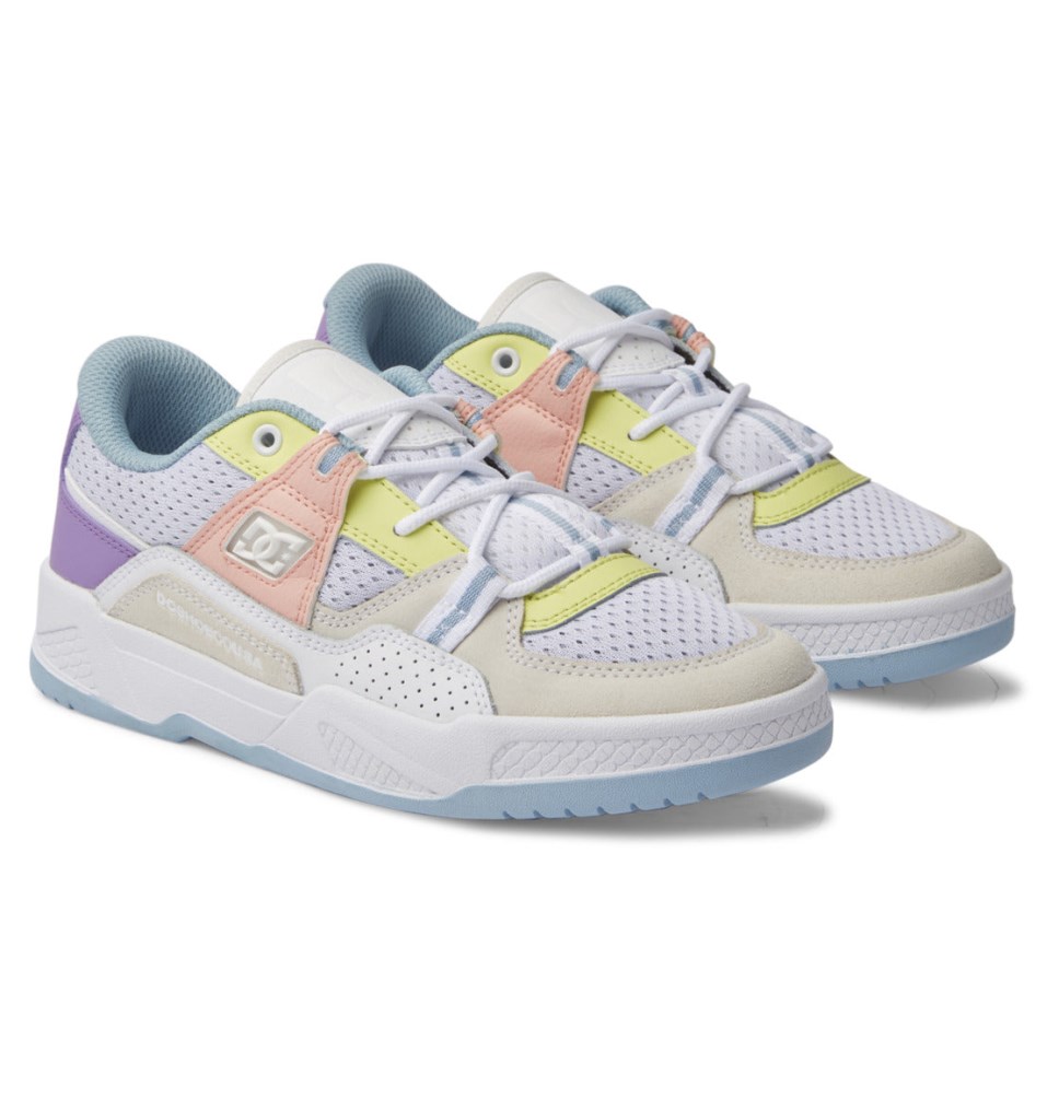 Basket DC Shoes France Construct Blanche Multicolore Femme | WIG-7581960