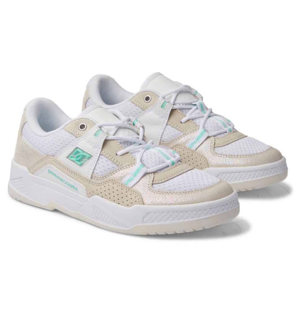 Basket DC Shoes France Construct Blanche Femme | STA-0658164