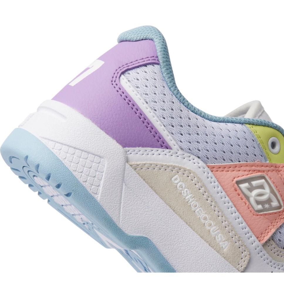 Basket DC Shoes France Construct Blanche Multicolore Femme | WIG-7581960