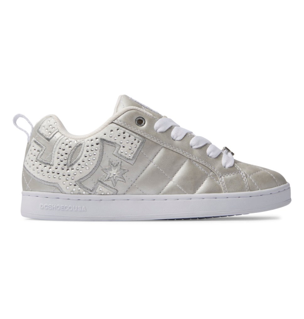 Basket DC Shoes France Court Graffik SE Blanche Multicolore Femme | FGQ-1769499