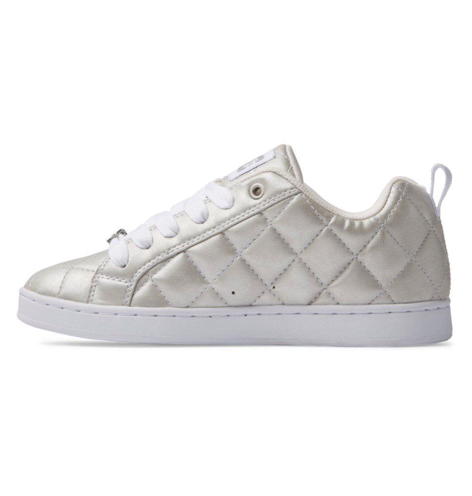 Basket DC Shoes France Court Graffik SE Blanche Multicolore Femme | FGQ-1769499