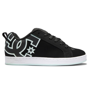 Basket DC Shoes France Court Graffik Noir Vert Femme | AHD-3476149